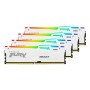 Модуль пам'яті для комп'ютера DDR5 128GB (4x32GB) 5600 MHz FURY Beast RGB White Kingston Fury (ex.HyperX) (KF556C40BWAK4-128) Модуль пам'яті для комп'ютера DDR5 128GB (4x32GB) 5600 MHz FURY Beast RGB White Kingston Fury (ex.HyperX) (KF556C40BWAK4-128)