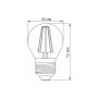 Лампочка TITANUM Filament G45 4W E27 2200K бронза (TLFG4504272A) Лампочка TITANUM Filament G45 4W E27 2200K бронза (TLFG4504272A)