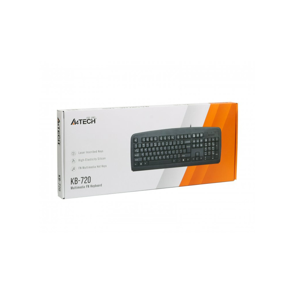 Клавіатура A4Tech KB-720 Black USB (4711421688574)