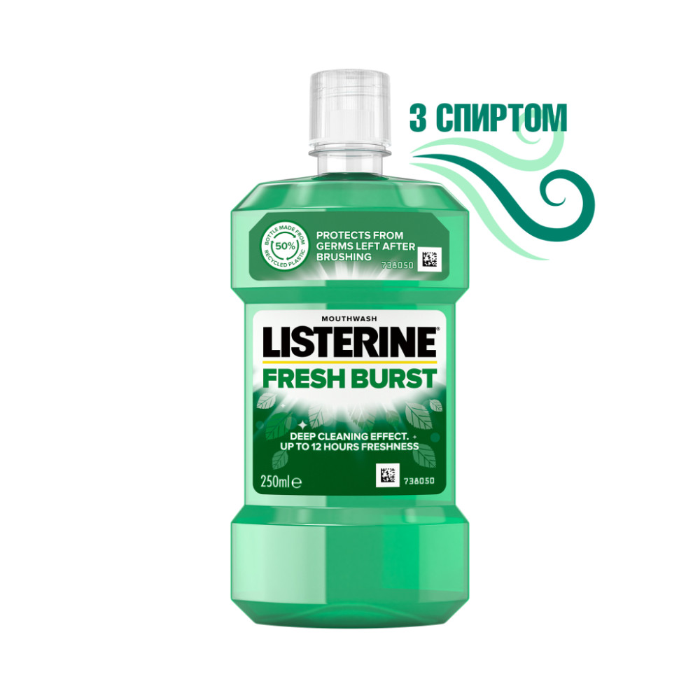 Ополіскувач для порожнини рота Listerine Сплеск свіжості 250 мл (5010123703431)