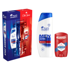 Набір косметики Old Spice Твердий дезодорант Whitewater 50 мл + Шампунь Head&Shoulders Проти лупи 330 мл (8700216614719)