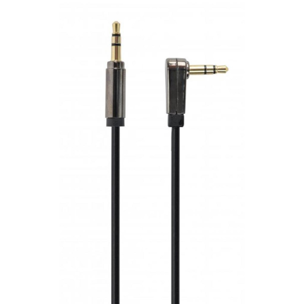 Кабель мультимедійний 3.5mm M to 3.5mm M 1.0m 90° corner Cablexpert (CCAPB-444L-1M)