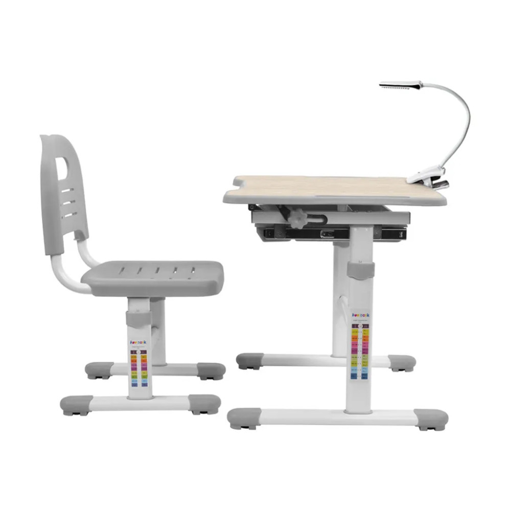 Парта зі стільцем FunDesk Piccolino Grey (211459)