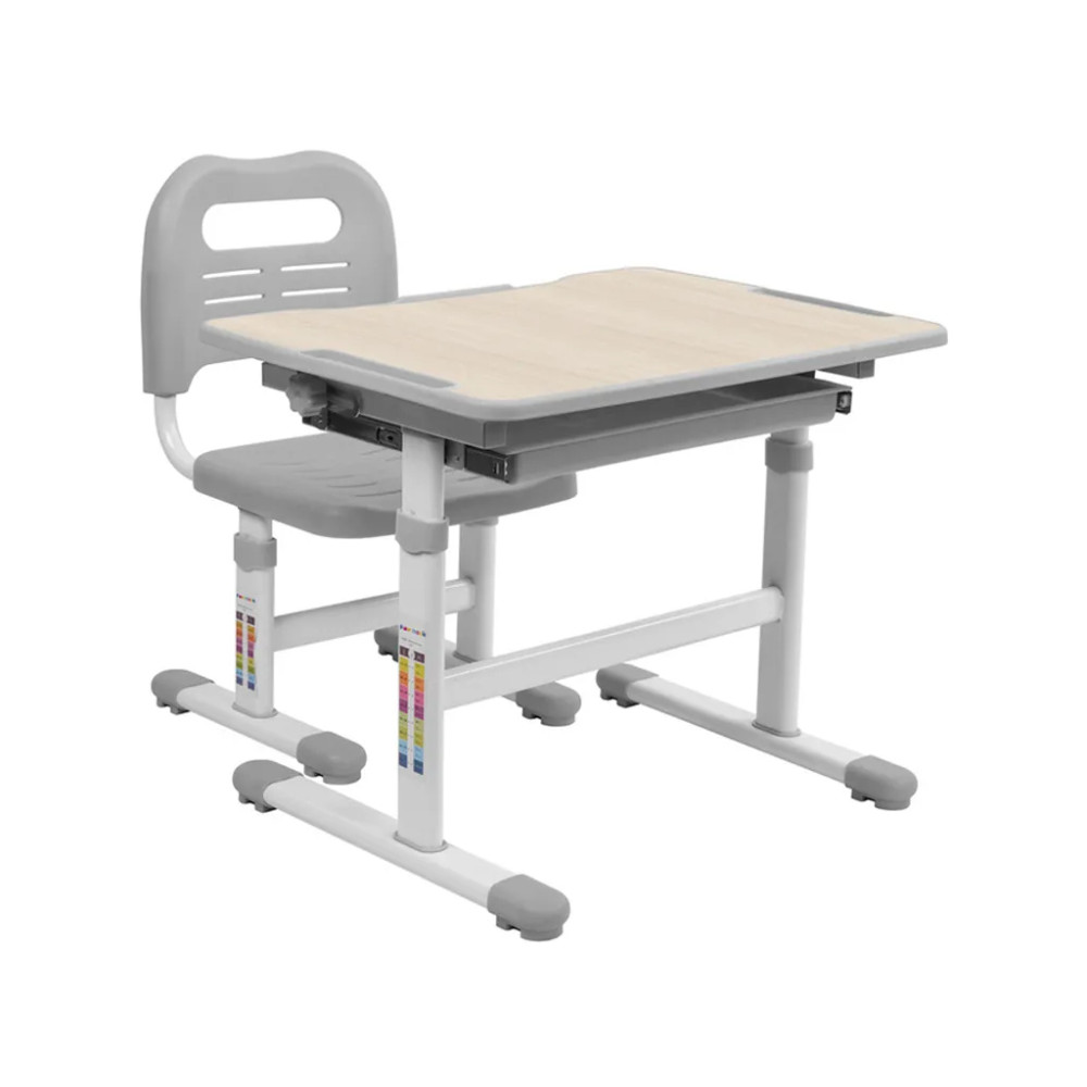 Парта зі стільцем FunDesk Piccolino Grey (211459)