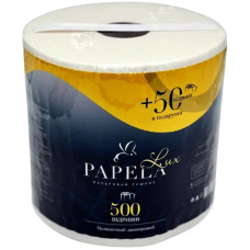 Паперові рушники Papela Lux 2 шари 500+50 відривів 1 рулон (4820270940303)