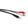 Кабель мультимедійний 3.5mm M to 2xRCA M 5.0m Vinga (VCPDCJ35MRCA25BK) Кабель мультимедійний 3.5mm M to 2xRCA M 5.0m Vinga (VCPDCJ35MRCA25BK)