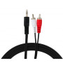 Кабель мультимедійний 3.5mm M to 2xRCA M 5.0m Vinga (VCPDCJ35MRCA25BK) Кабель мультимедійний 3.5mm M to 2xRCA M 5.0m Vinga (VCPDCJ35MRCA25BK)