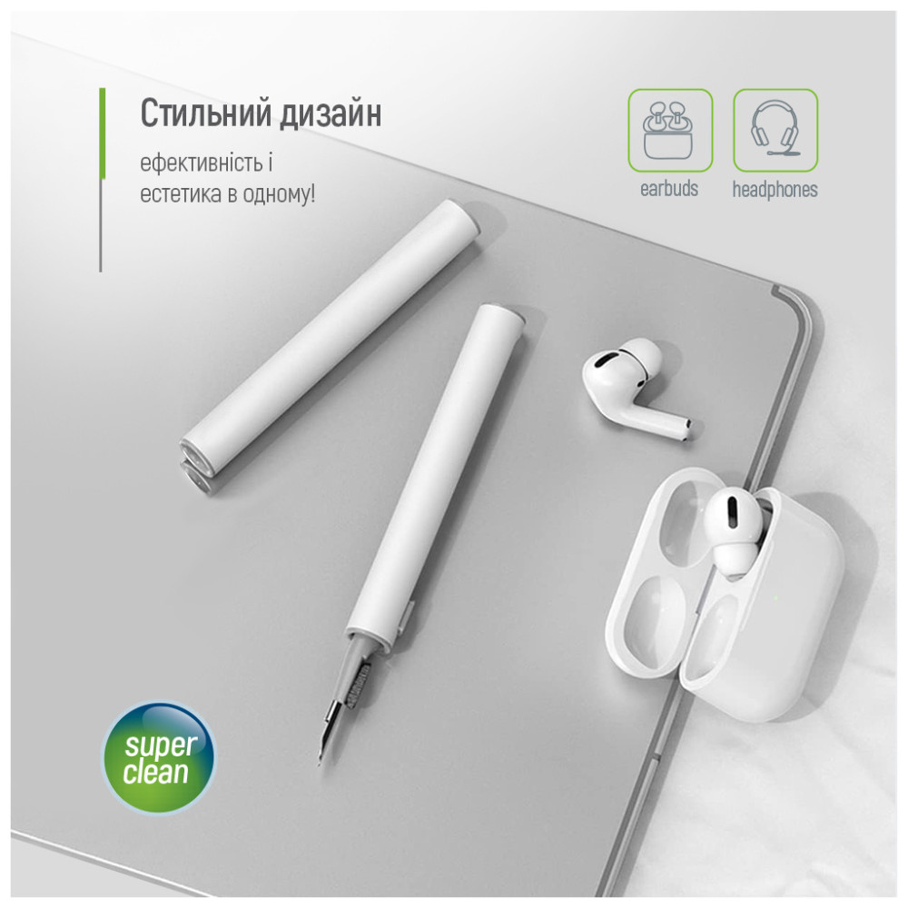 Універсальний чистячий набір ColorWay Cleaning Pen, for Earphones, 3 in 1 (CW-1131)