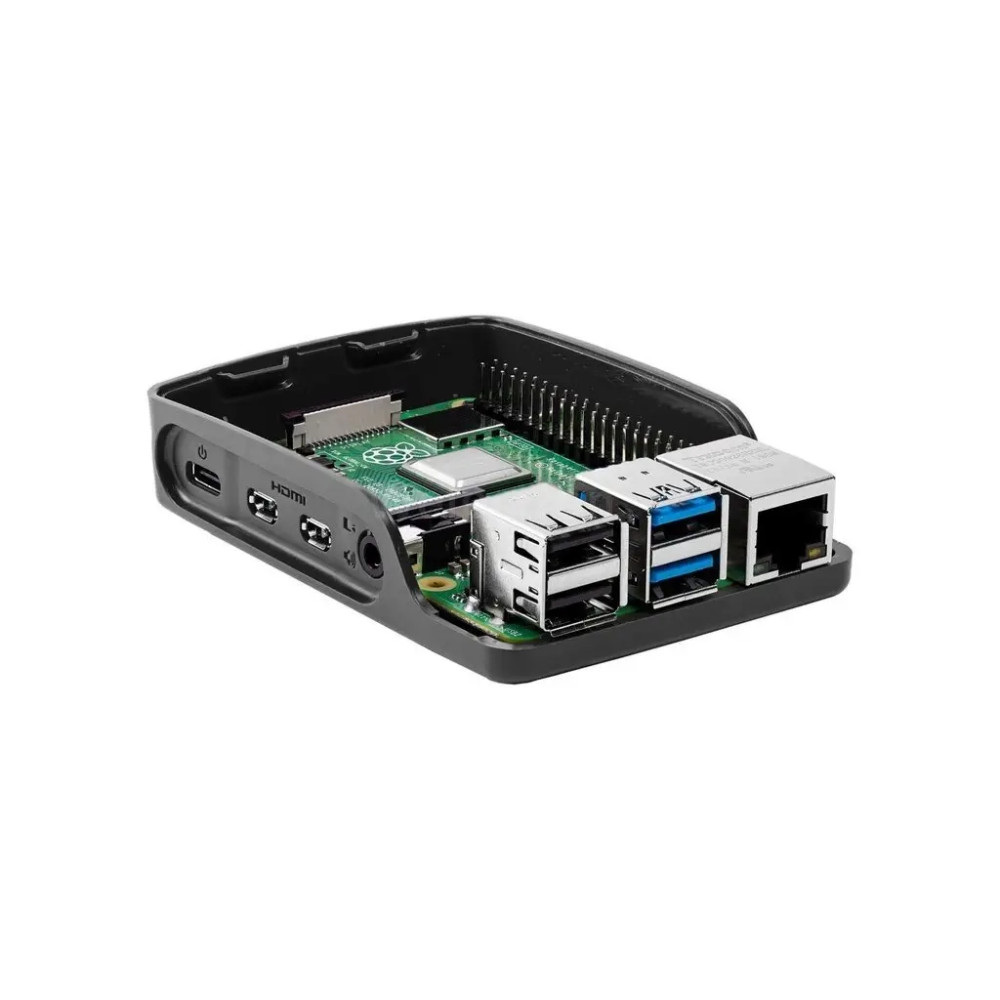 Корпус для Мікро ПК Raspberry Pi RPi 4 Official Case Black/Grey (OFI051)