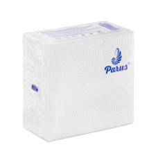Серветки столові Parus 1 шар 33х33 см Білі 100 шт. (4820205440069)