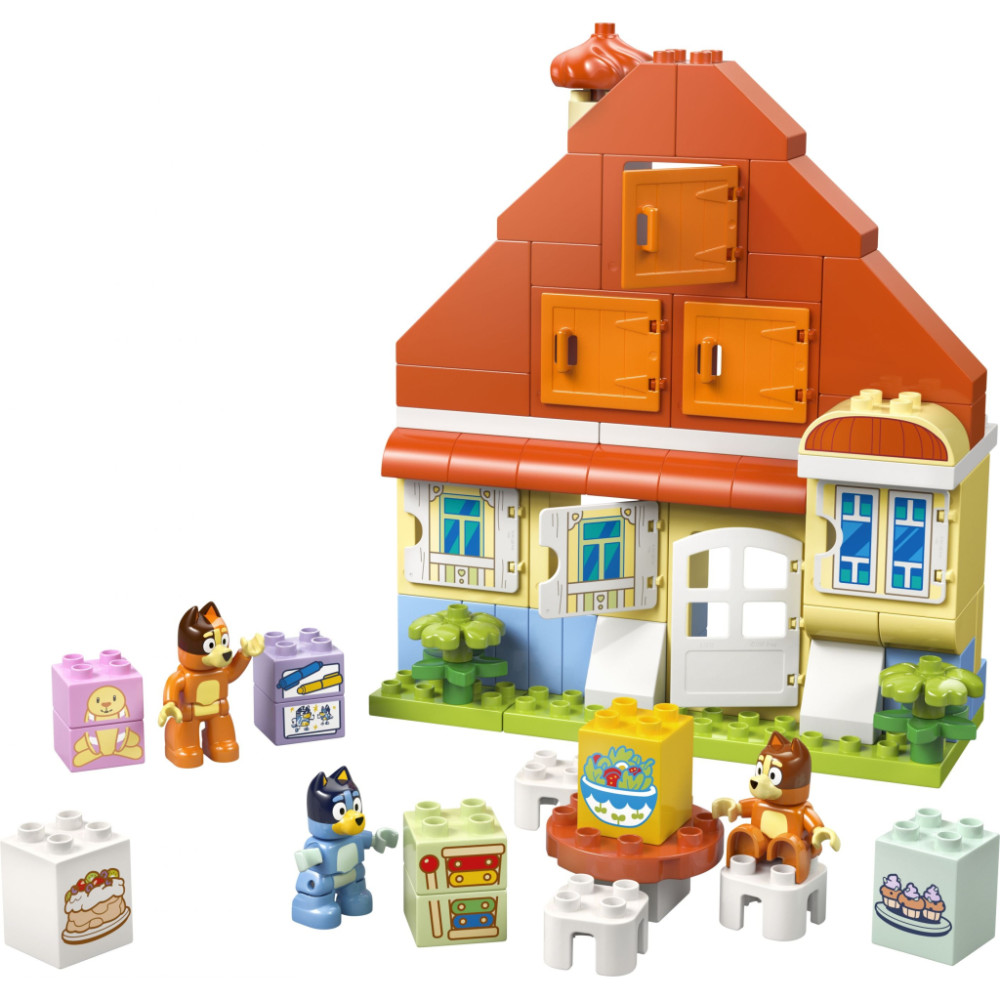 Конструктор LEGO DUPLO Bluey Родинний дім Блуї із грою на запам'ятовування (10459)