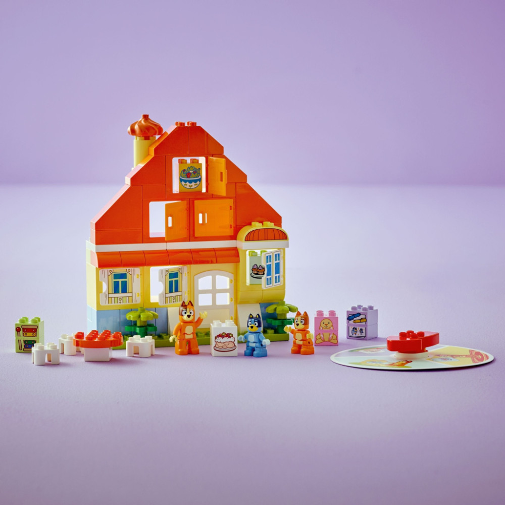 Конструктор LEGO DUPLO Bluey Родинний дім Блуї із грою на запам'ятовування (10459)