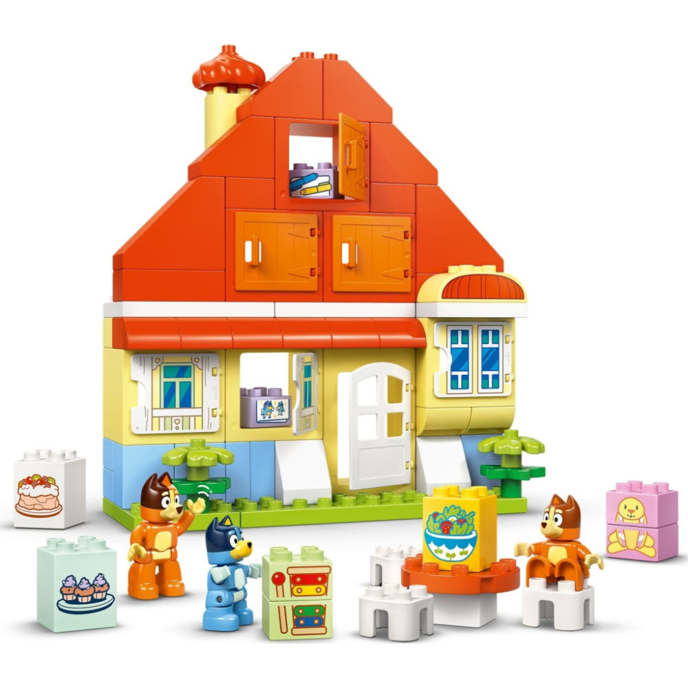 Конструктор LEGO DUPLO Bluey Родинний дім Блуї із грою на запам'ятовування (10459)