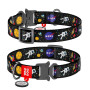 Нашийник для тварин WAUDOG Nylon з QR паспортом NASA металічна пряжка-фастекс S (5119)