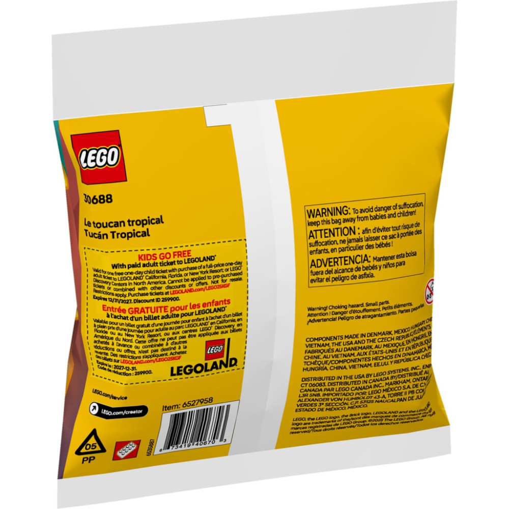 Конструктор LEGO Creator Тропічний тукан (30688)