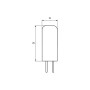 Лампочка Eurolamp LED силикон G4 2W 4000K 12V (LED-G4-0240(12)) Лампочка Eurolamp LED силикон G4 2W 4000K 12V (LED-G4-0240(12))