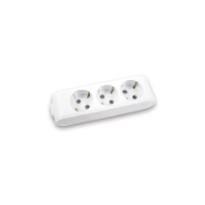 Колодка для подовжувача Panasonic X-tendia із заземленням 3 гнізда grey (WLTB04302GR-UA)