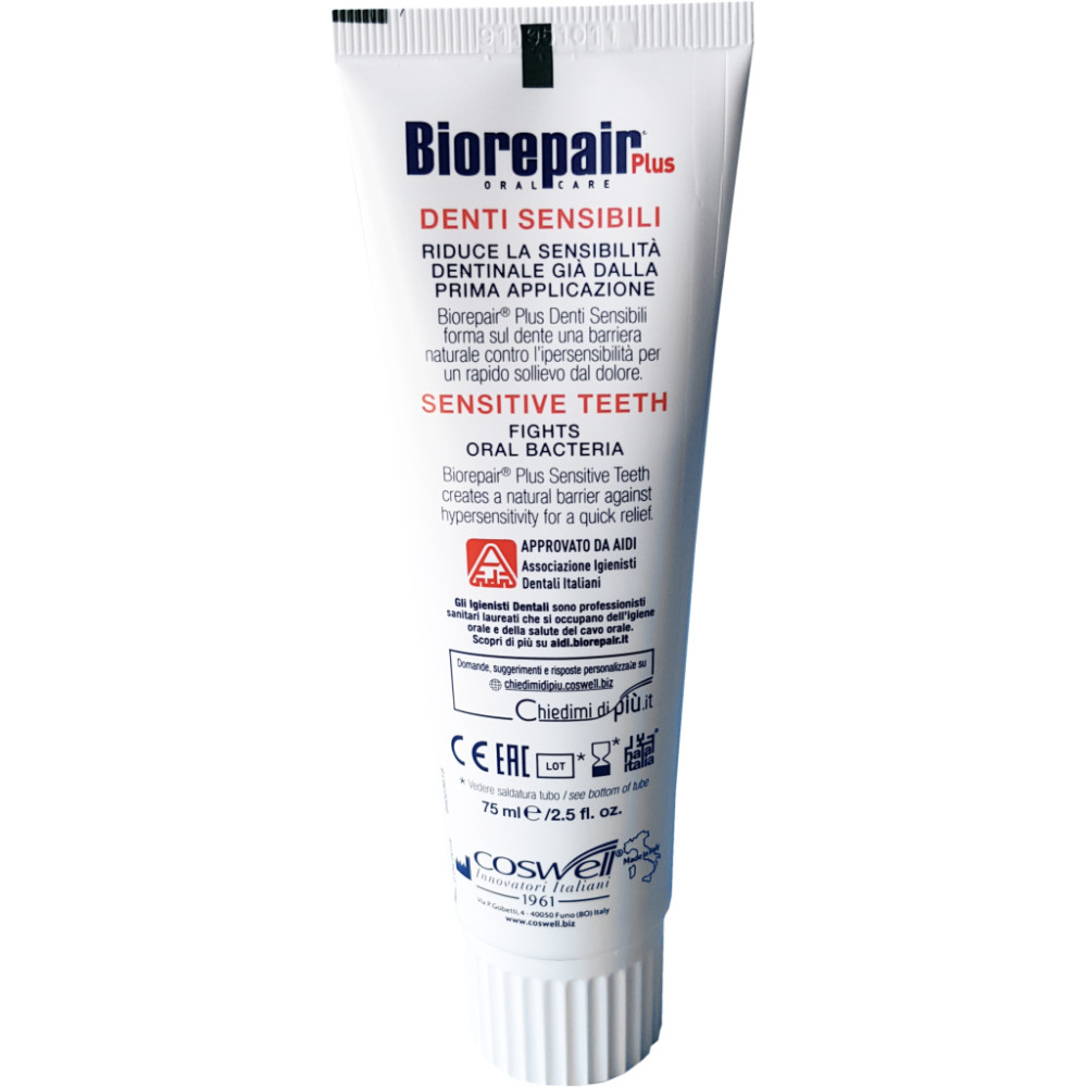Зубна паста Biorepair Plus Професійне позбавлення чутливості 75 мл (8017331052648)