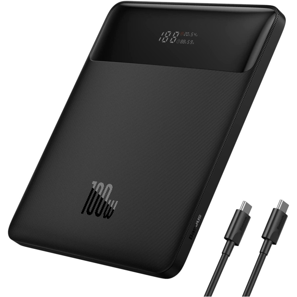 Батарея універсальна Baseus Blade Digital Display 20000mAh PD/100W, Black (PPDGL-01, PPBLD100-S) (PPBL000201)