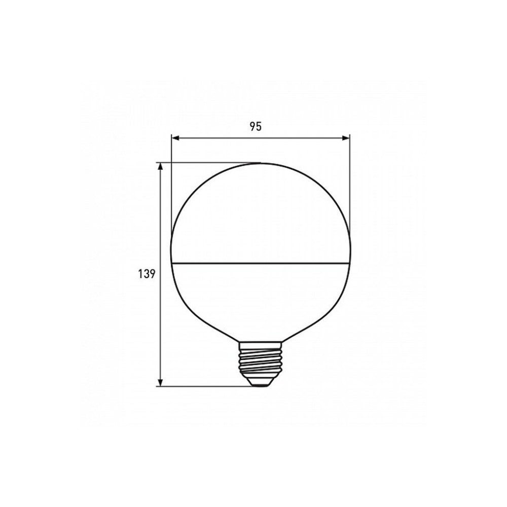 Лампочка Eurolamp G95 12W E27 2700K (LED-G95-12273(Amber))