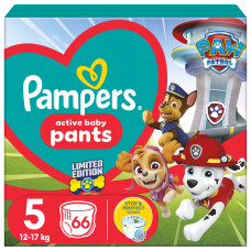 Підгузки Pampers Junior Розмір 5 (12-17кг) Paw Patrol 66 шт (8006540863619)