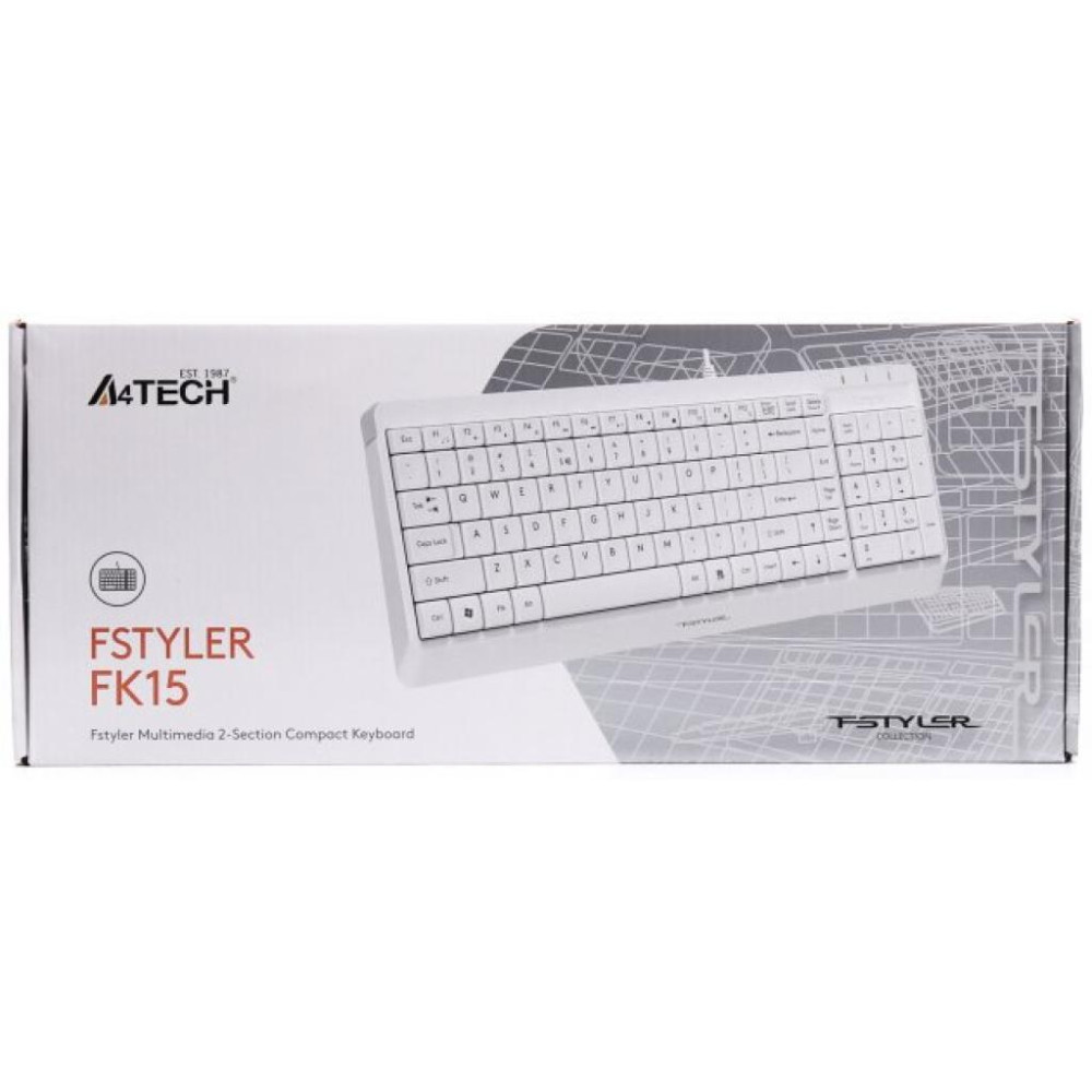 Клавіатура A4Tech FK15 White (4711421956888)