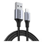 Дата кабель USB 2.0 AM to Lightning 2.0m US199 2.4A Black Ugreen (60158) Дата кабель USB 2.0 AM to Lightning 2.0m US199 2.4A Black Ugreen (60158)