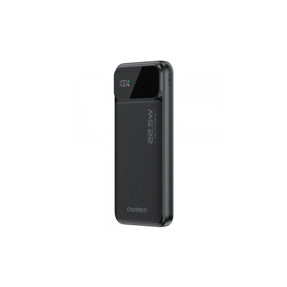 Батарея універсальна Choetech 10000mAh 22.5W, PD, QC/3.0, USB-A, USB-C, Black (B728-CCBK)