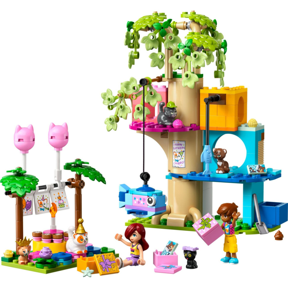 Конструктор LEGO Friends День народження кота та будинок на дереві (42666)