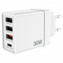 Зарядний пристрій Verbatim USB 30W PD3.0 4-ports white (49701) Зарядний пристрій Verbatim USB 30W PD3.0 4-ports white (49701)