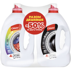 Гель для прання Chisto Clean & Black 4 л + Clean & Color 4 л (2000998941772)