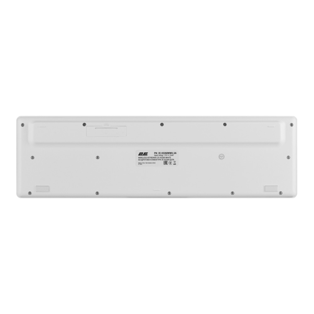 Клавіатура 2E KS260 106key Wireless UA White (2E-KS260WWH_UA)