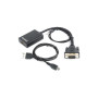 Перехідник VGA to HDMI Cablexpert (A-VGA-HDMI-01) Перехідник VGA to HDMI Cablexpert (A-VGA-HDMI-01)