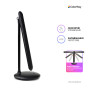Настільна лампа ColorWay 4W with built-in battery 1800 mAh USB in/out 5V*1A, black (CW-DL02B-B) Настільна лампа ColorWay 4W with built-in battery 1800 mAh USB in/out 5V*1A, black (CW-DL02B-B)