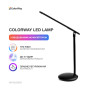 Настільна лампа ColorWay 4W with built-in battery 1800 mAh USB in/out 5V*1A, black (CW-DL02B-B) Настільна лампа ColorWay 4W with built-in battery 1800 mAh USB in/out 5V*1A, black (CW-DL02B-B)