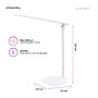 Настільна лампа ColorWay 4W with built-in battery 1800 mAh USB in/out 5V*1A, white (CW-DL02B-W) Настільна лампа ColorWay 4W with built-in battery 1800 mAh USB in/out 5V*1A, white (CW-DL02B-W)
