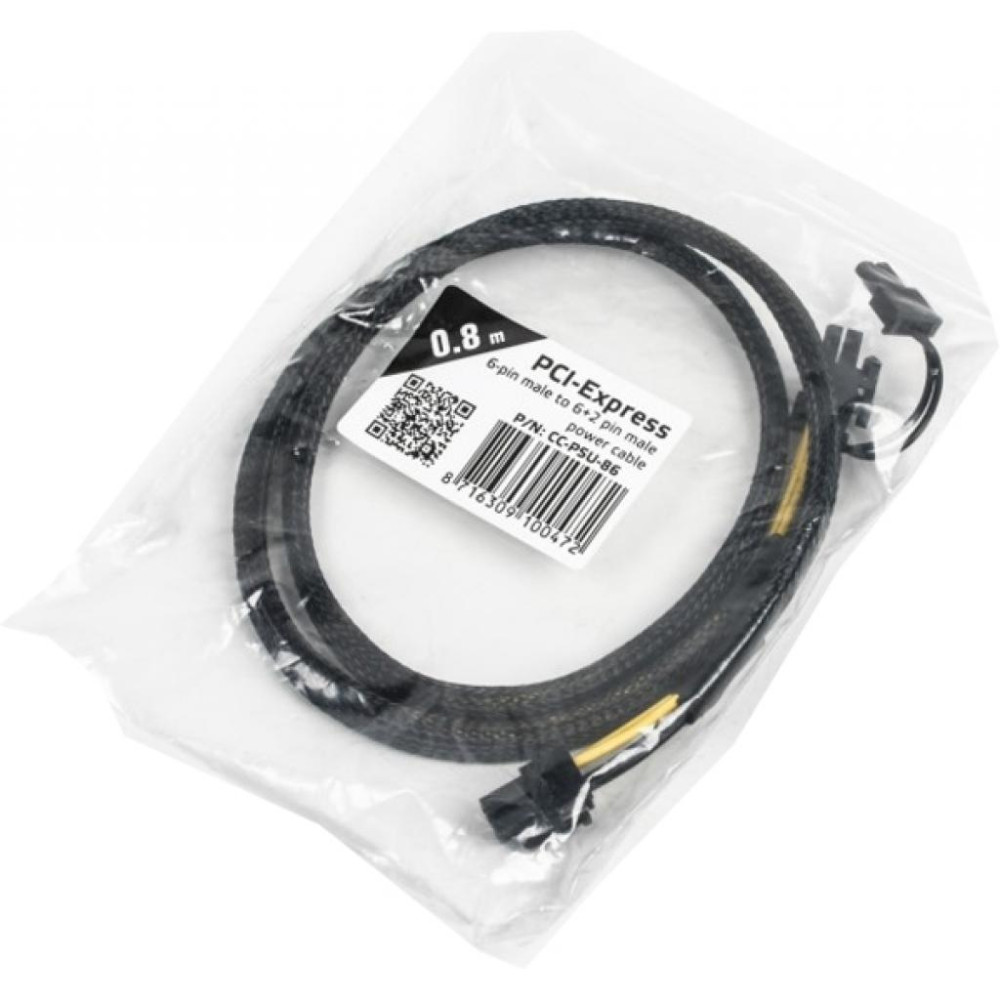 Кабель живлення PCI Express 6pin to 6+2pin Cablexpert (CC-PSU-86)