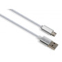 Дата кабель USB 2.0 AM to Micro 5P 1m LED silver Vinga (VCPDCMLED1S) Дата кабель USB 2.0 AM to Micro 5P 1m LED silver Vinga (VCPDCMLED1S)