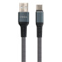 Дата кабель USB 2.0 AM to USB-C 1.0m flat nylon gray Vinga (VCPDCTCFNB1GR) Дата кабель USB 2.0 AM to USB-C 1.0m flat nylon gray Vinga (VCPDCTCFNB1GR)