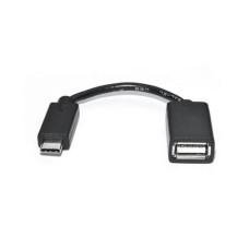 Дата кабель OTG USB 2.0 AF to USB-C 0.1m REAL-EL (EL123500030)
