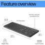 Клавіатура HP 220 Wireless UA Black (805T2AA) Клавіатура HP 220 Wireless UA Black (805T2AA)