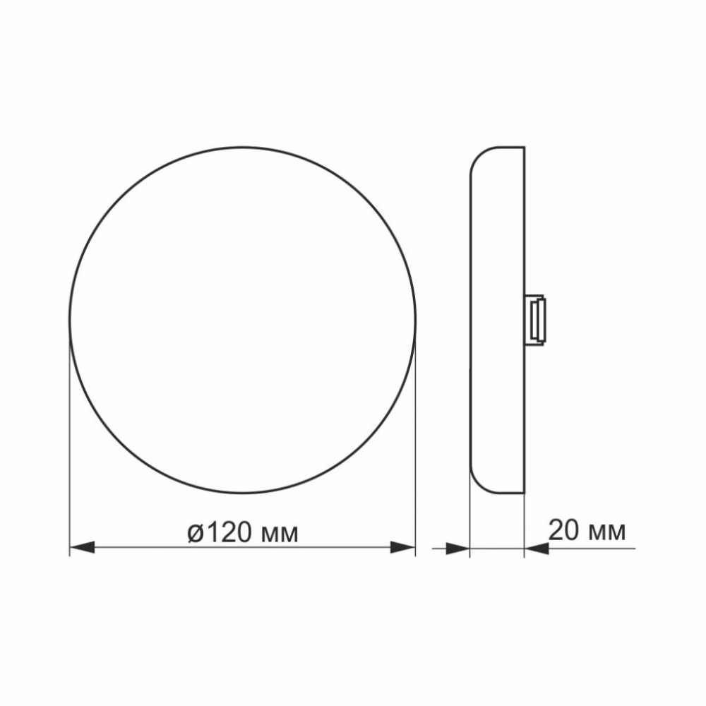 Світильник Videx LED 15W 4100K 220V (VL-DLFR-154)