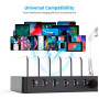 Зарядний пристрій Choetech 6xUSB 68W Charing Station (6хUSB-A) 2xMicroUSB 2xLighting 2xUCB-C (Q3008-EU-BK) Зарядний пристрій Choetech 6xUSB 68W Charing Station (6хUSB-A) 2xMicroUSB 2xLighting 2xUCB-C (Q3008-EU-BK)