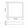 Світильник Videx LED накладний квадрат 18W 5000K (VL-DLSS-185) Світильник Videx LED накладний квадрат 18W 5000K (VL-DLSS-185)