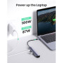 Концентратор Ugreen USB3.0 Type-C to HDMI 4K30Hz/USB 3.0x2/RJ45/PD CM418 (10919) Концентратор Ugreen USB3.0 Type-C to HDMI 4K30Hz/USB 3.0x2/RJ45/PD CM418 (10919)