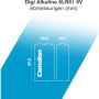 Батарейка Camelion Крона 6LR61 9V Digi Alkaline * 1 (6LR61-BP1DG) Батарейка Camelion Крона 6LR61 9V Digi Alkaline * 1 (6LR61-BP1DG)
