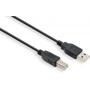 Кабель для принтера USB 2.0 AM/BM 1.8 m Vinga (VCPDCAMBM1.8BK) Кабель для принтера USB 2.0 AM/BM 1.8 m Vinga (VCPDCAMBM1.8BK)