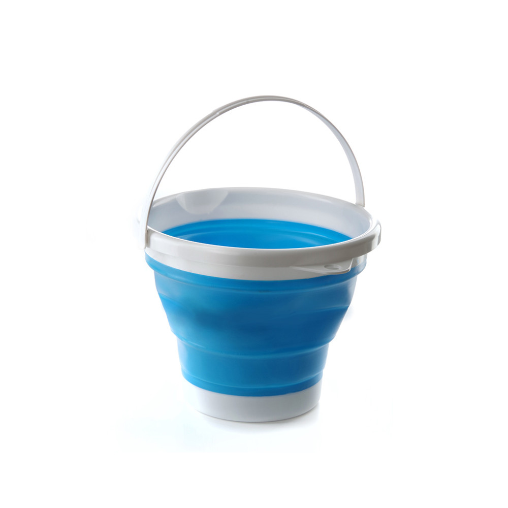 Відро складне СИЛА силіконове 10 л blue (961004)