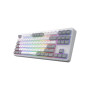 Клавіатура Hator Rockfall 3 Mecha TKL QMK/VIA Orange Wireless White (HTK851UA) Клавіатура Hator Rockfall 3 Mecha TKL QMK/VIA Orange Wireless White (HTK851UA)