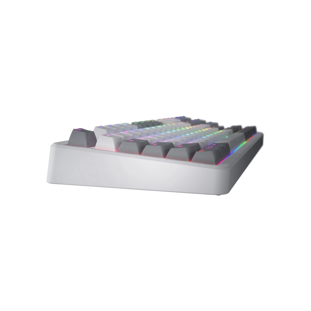 Клавіатура Hator Rockfall 3 Mecha TKL QMK/VIA Orange Wireless White (HTK851UA)